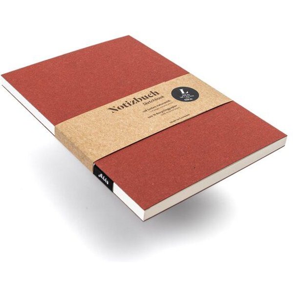 tyyp Notizbuch A5 blanko – Hardcover aus Recyclingkarton – vegan & handgefertigt