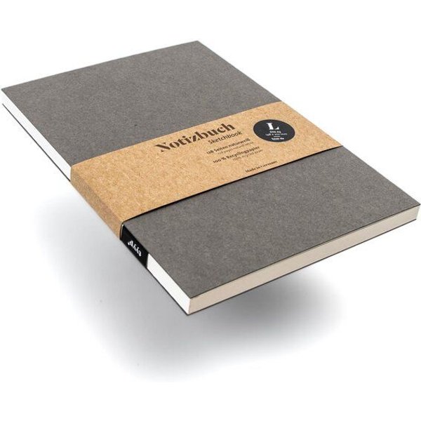 tyyp Notizbuch A5 blanko – Hardcover aus Recyclingkarton – vegan & handgefertigt