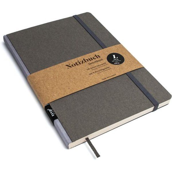 tyyp Notizbuch A5 farbig – Ton-in-Ton mit perforierten Seiten – Recyclingpapier, vegan & handgefertigt