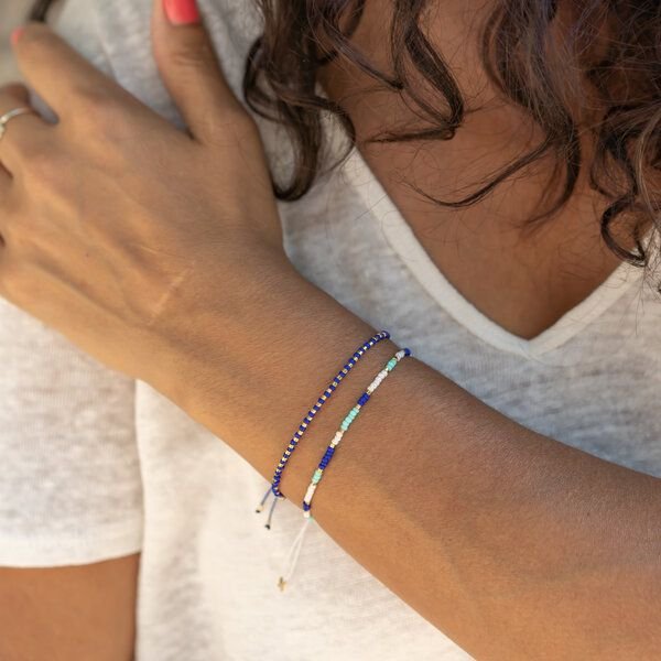 juni Blaues Armband-Set "Thalassa" - handgemacht in Deutschland