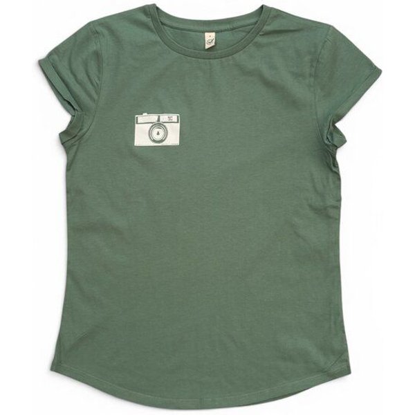 ilovemixtapes Kamera Rolled Sleeve Damen T-Shirt -