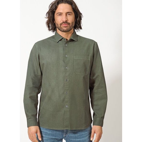 HempAge Herren Langarmhemd Hanf/Biobaumwolle