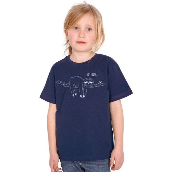HANDGEDRUCKT "Not Today..." Unisex Kinder T-Shirt Earth Positive