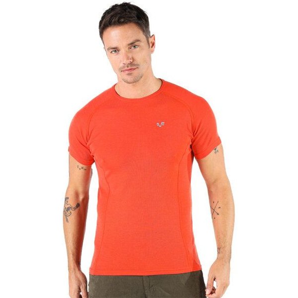 Woolona Kurzarmshirt - BERG- 100% Merinowolle