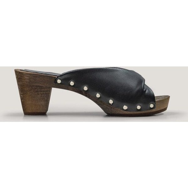 AGAZI TAKE ME TO TOKYO (black) – vegane Clogs aus Traubenleder