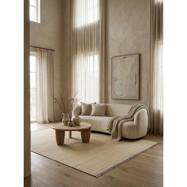 Kelim Gashgai Beige „Rugtales“ aus Schurwolle, 150x201 cm