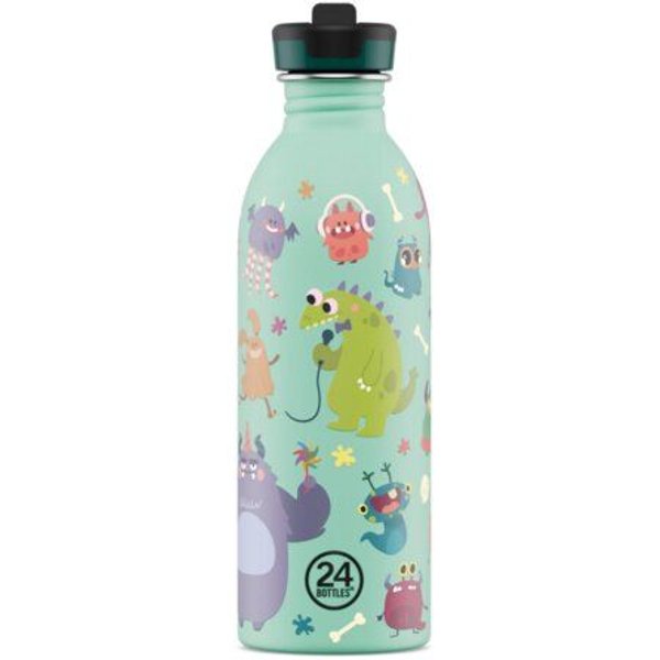 24bottles 0,5l Kids Edelstahl Trinkflasche mit Sportverschluss