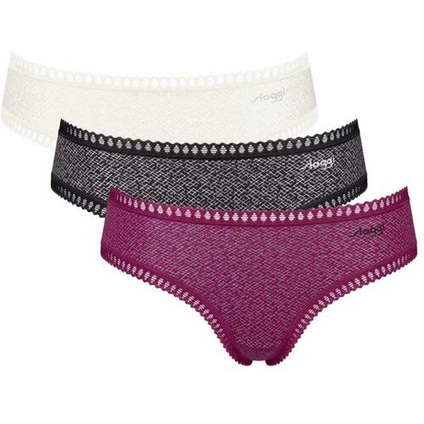 Sloggi 3er Pack GO Crush Hipster Slip Bio-Baumwolle