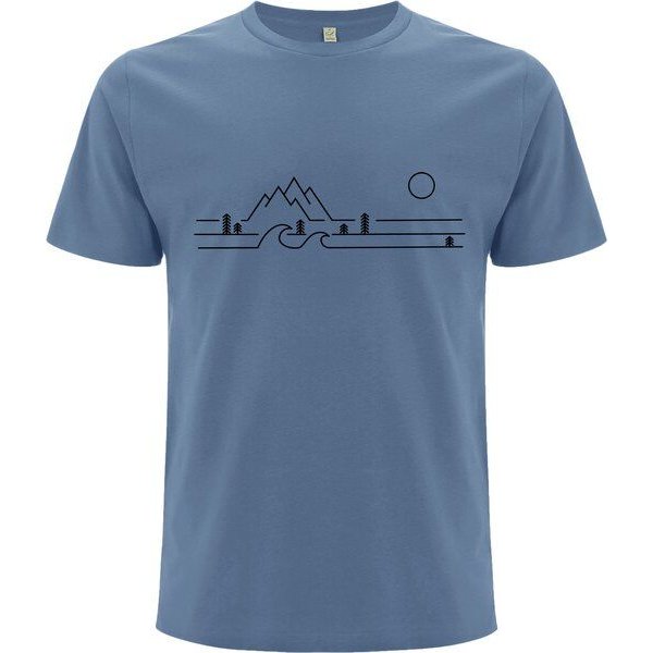 Spreecult 3 Linien Wald - Bio und Fair - Männer Unisex T-Shirt