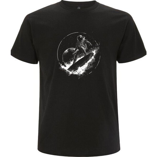 Spreecult Surfing Astronaut- - Bio und Fair - Männer Unisex T-Shirt - Sternenhimmel
