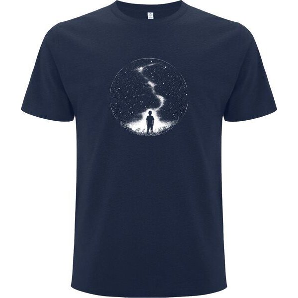 Spreecult Sternenkind - Bio und Fair - Männer Unisex T-Shirt - Sternenhimmel