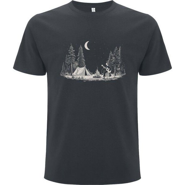 Spreecult King of Camping - Bio und Fair - Männer Unisex T-Shirt