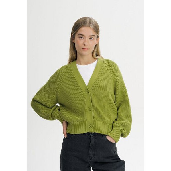 MELA Rippstrick Cardigan Style BHUMA aus 100% Bio-Baumwolle