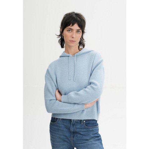 MELA Strick Kapuzenpullover Style JANISHA aus 100% Bio-Baumwolle
