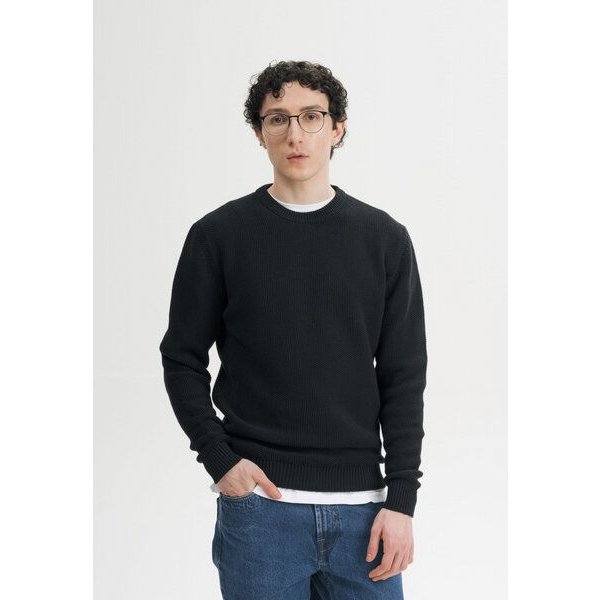 MELA Strukturierter Strickpullover Style VAREEN aus 100% Bio-Baumwolle