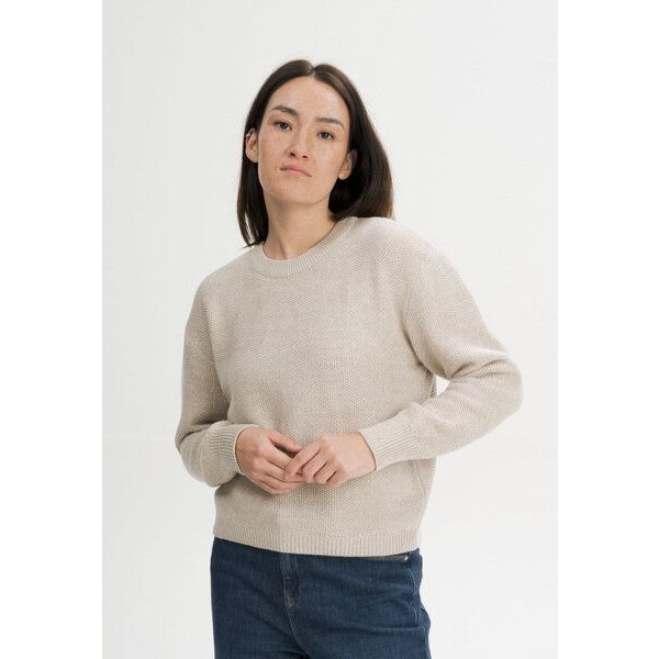 MELA Strukturierter Strickpullover Style SURIYA aus 100% Bio-Baumwolle