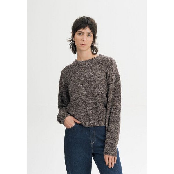 MELA Strukturierter Strickpullover Style SURIYA aus 100% Bio-Baumwolle