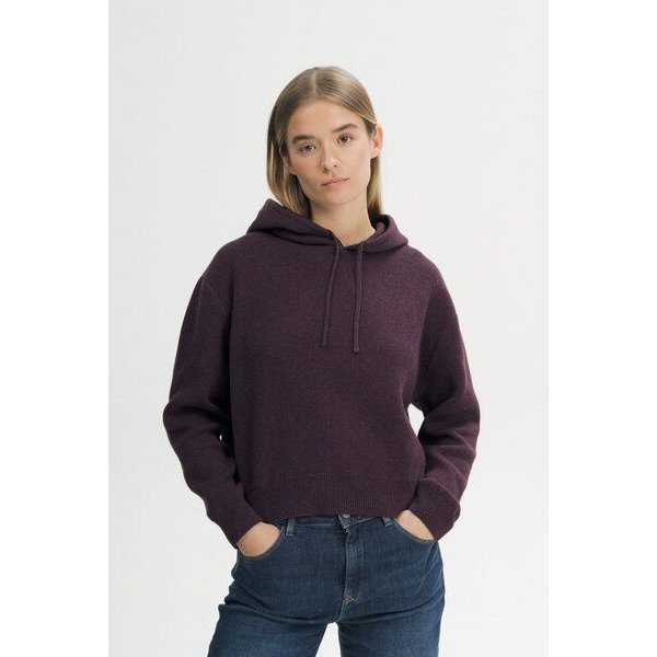 MELA Strick Kapuzenpullover Style JANISHA aus 100% Bio-Baumwolle