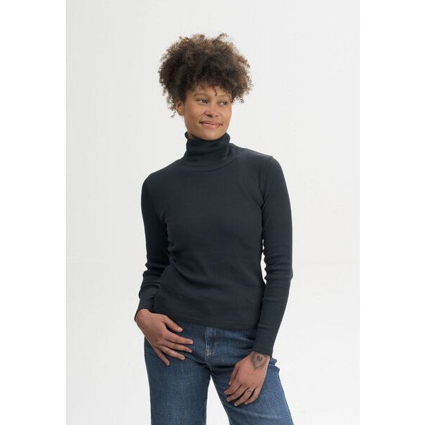 MELA Ripp Rollkragen Langarmshirt Style MUNLI aus 100% Bio-Baumwolle