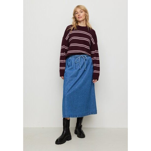 Damen Strickpullover aus Baumwolle - GINGKO STRIPES - recolution