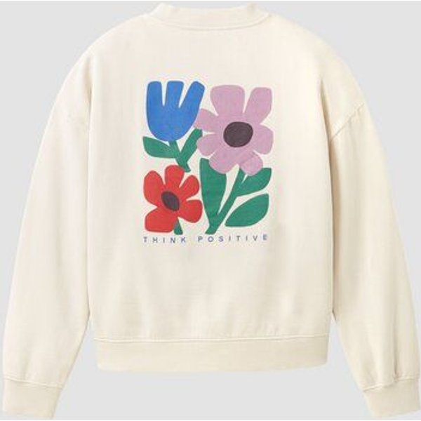 Damen Sweatshirt aus Baumwolle - NERINE THINK POSITIVE - recolution