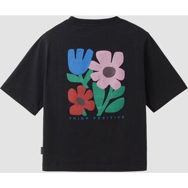 Damen T-Shirt aus Baumwolle - AZOLLA THINK POSITIVE - recolution