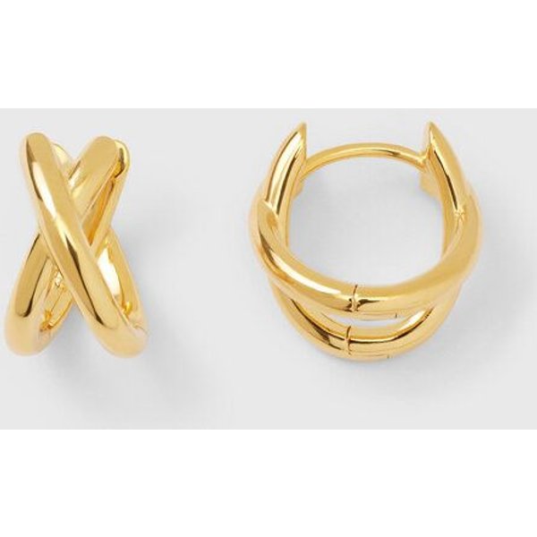 fejn jewelry Ohrringe 'cross huggie' Creole
