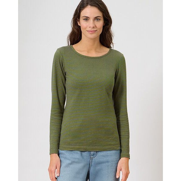 HempAge Gestreiftes Langarm Shirt Hanf/Biobaumwolle