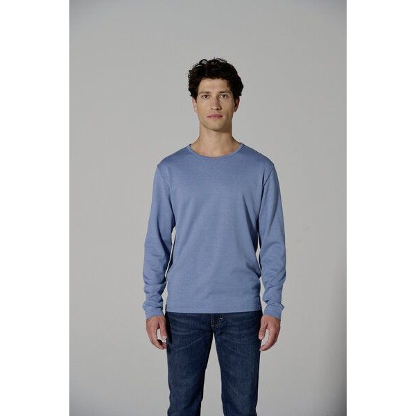 HempAge Herren Langarmshirt THC Line Hanf/Biobaumwolle