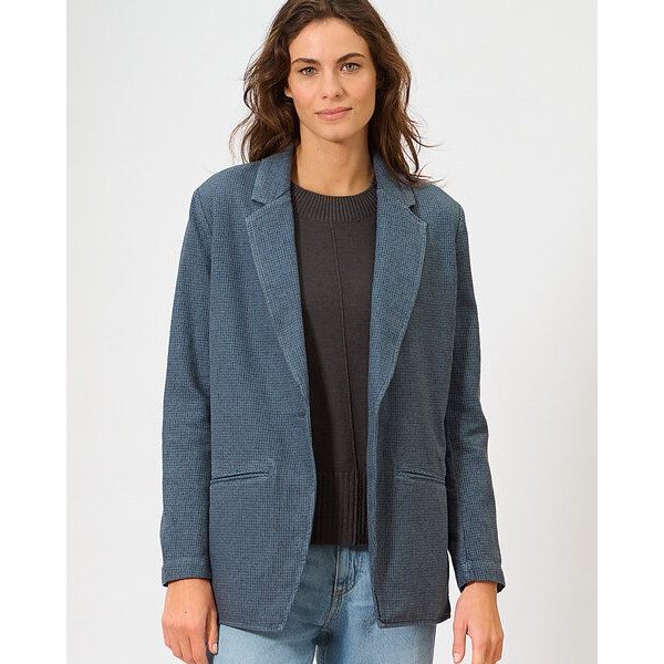 HempAge Damen Blazer Pepita Hanf/Biobaumwolle
