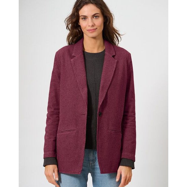 HempAge Damen Blazer Pepita Hanf/Biobaumwolle