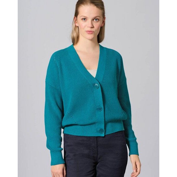 HempAge Zeitlose Strickjacke Hanf/Biobaumwolle