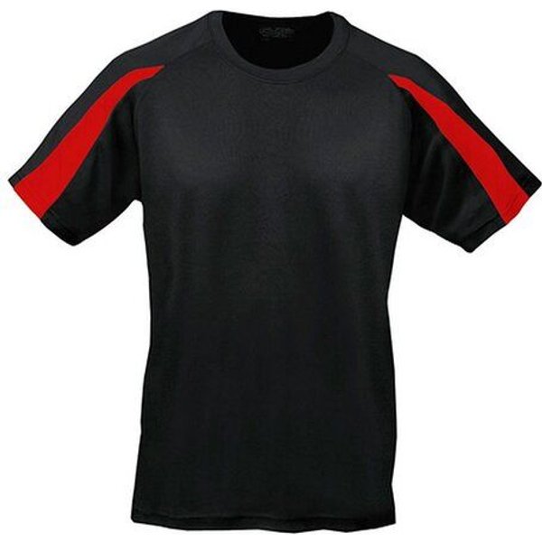 Just Cool Contrast Cool T-Shirt Recyceltes Polyester Atmungsaktiv Vegan