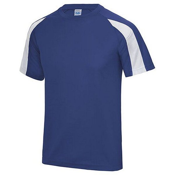 Just Cool Contrast Cool T-Shirt Recyceltes Polyester Atmungsaktiv Vegan