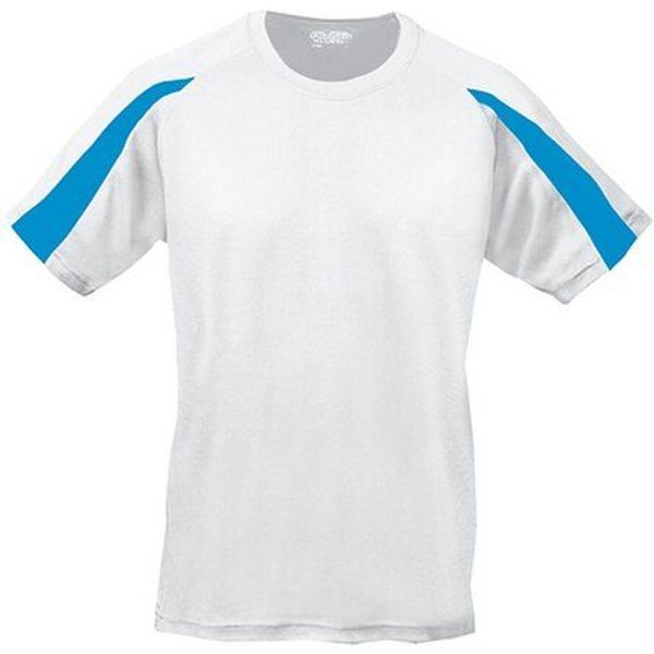 Just Cool Contrast Cool T-Shirt Recyceltes Polyester Atmungsaktiv Vegan