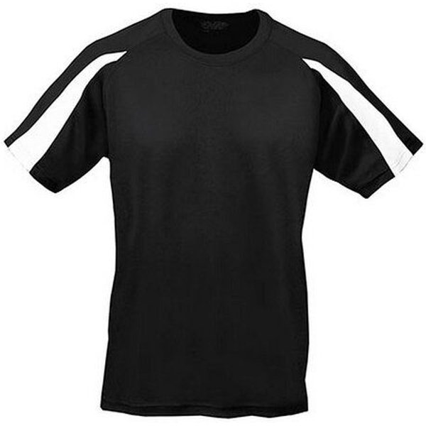 Just Cool Contrast Cool T-Shirt Recyceltes Polyester Atmungsaktiv Vegan