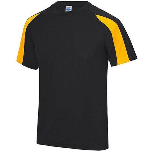 Just Cool Contrast Cool T-Shirt Recyceltes Polyester Atmungsaktiv Vegan