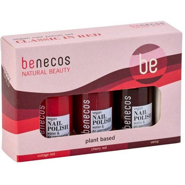 benecos Nagellack Set - Classic in Red – Vorteilsset