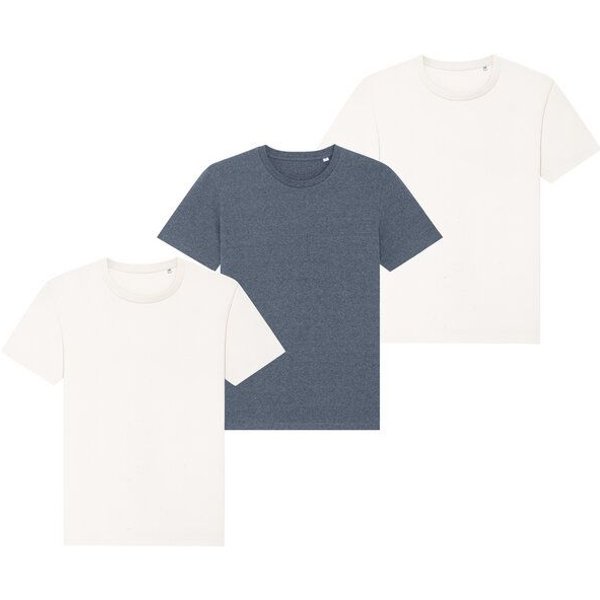 Greenspired Triplepack Unisex T-Shirt aus recycelter und Bio-Baumwolle 180g/m² XXS - 3XL