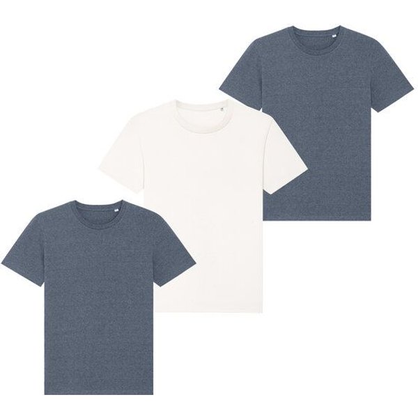 Greenspired Triplepack Unisex T-Shirt aus recycelter und Bio-Baumwolle 180g/m² XXS - 3XL