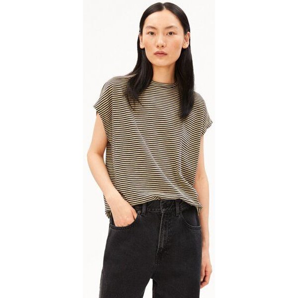 ARMEDANGELS SLUB JERSEY STRIPE Damen T-Shirt aus Bio-Baumwolle