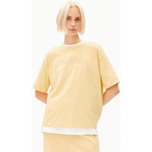 ARMEDANGELS GIANNAA COLLEGE Damen T-Shirt aus Bio-Baumwoll Mix