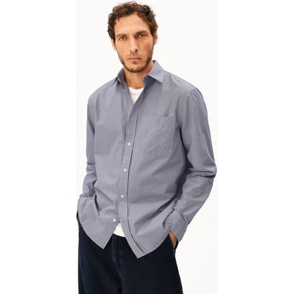 ARMEDANGELS SMALL CHECK Herren Hemd aus 100% Bio-Baumwolle