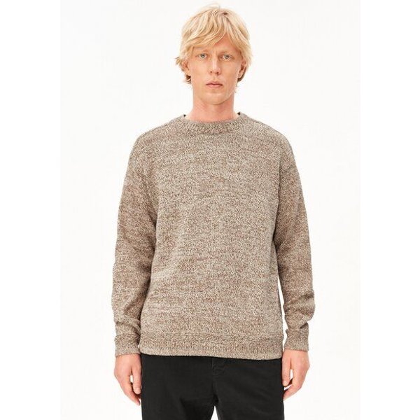 ARMEDANGELS CREWNECK MOULINE Herren Strickpullover aus 100% Bio-Baumwolle