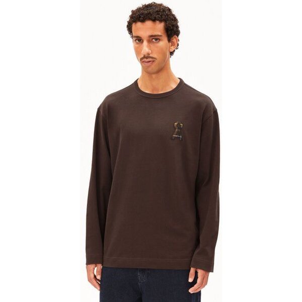 ARMEDANGELS MAARKOS Å LOGO Herren Longsleeve aus Bio-Baumwoll Mix