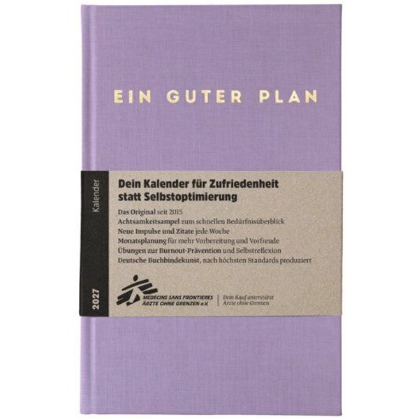 Ein guter Plan 2027 – Terminkalender für mehr Achtsamkeit und weniger Stress