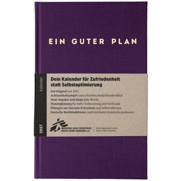 Ein guter Plan 2027 – Terminkalender für mehr Achtsamkeit und weniger Stress