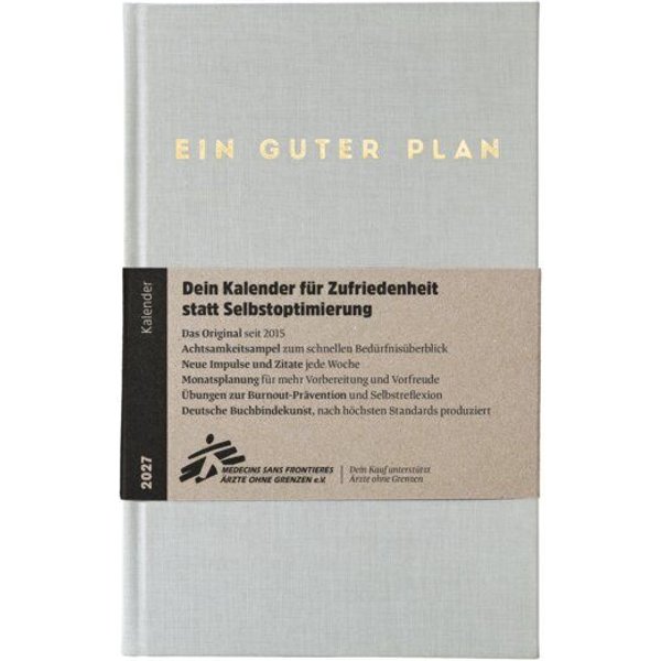 Ein guter Plan 2027 – Terminkalender für mehr Achtsamkeit und weniger Stress