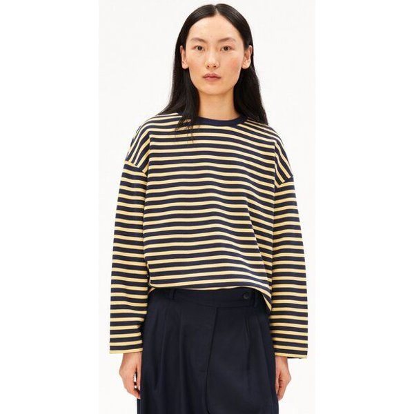 ARMEDANGELS FRANKAA MAARLEN STRIPE Damen Sweatshirt aus Bio-Baumwolle