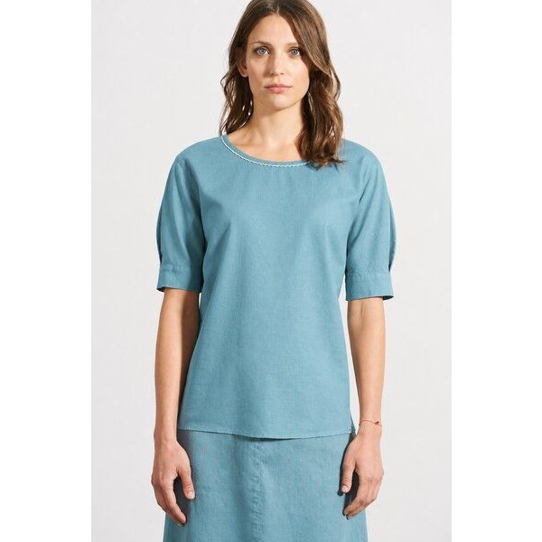 HempAge Feminine Halbarmbluse Hanf/Biobaumwolle